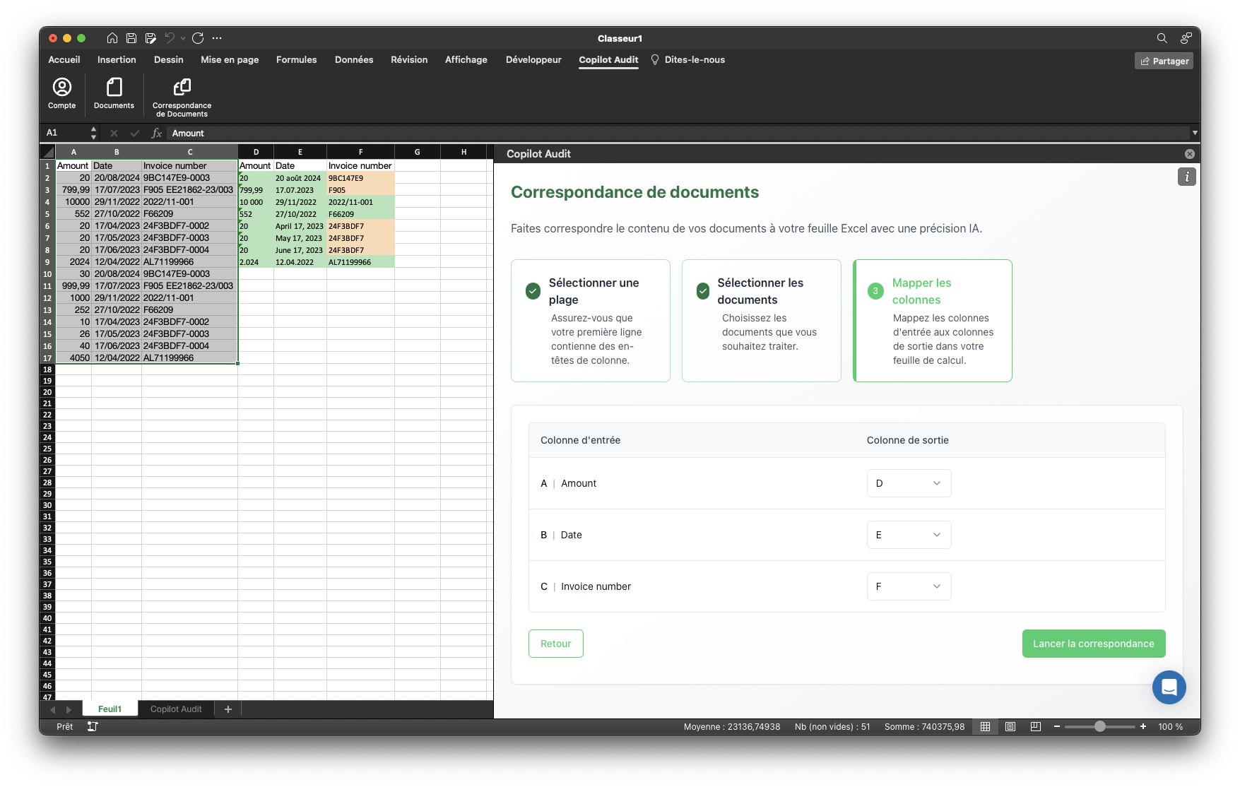 Easily match documents